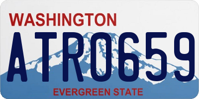 WA license plate ATR0659
