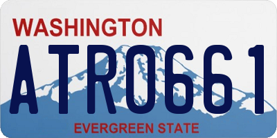 WA license plate ATR0661