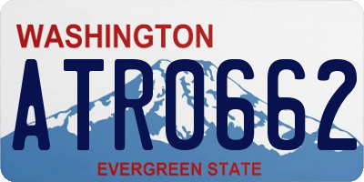 WA license plate ATR0662