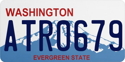 WA license plate ATR0679