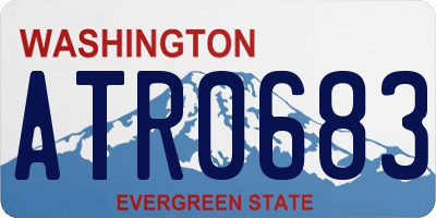 WA license plate ATR0683