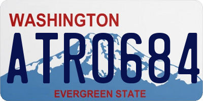 WA license plate ATR0684
