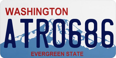 WA license plate ATR0686