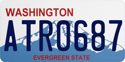 WA license plate ATR0687