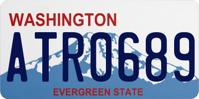 WA license plate ATR0689