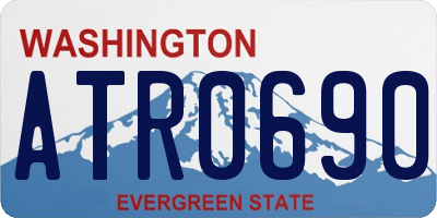 WA license plate ATR0690