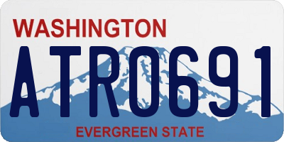 WA license plate ATR0691