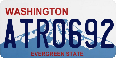 WA license plate ATR0692