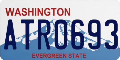 WA license plate ATR0693