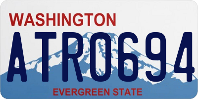 WA license plate ATR0694