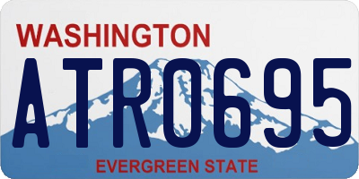 WA license plate ATR0695