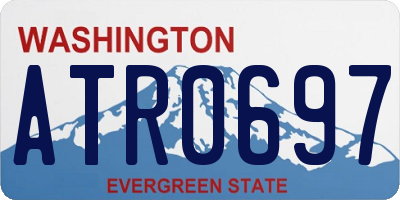 WA license plate ATR0697