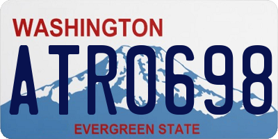 WA license plate ATR0698