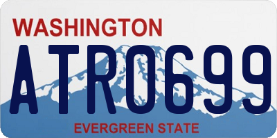 WA license plate ATR0699