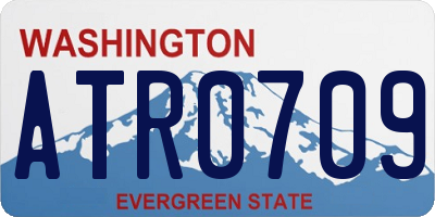 WA license plate ATR0709
