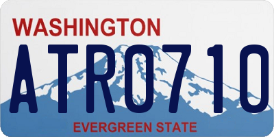 WA license plate ATR0710