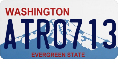 WA license plate ATR0713
