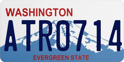 WA license plate ATR0714