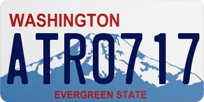 WA license plate ATR0717