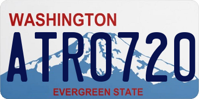 WA license plate ATR0720