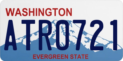 WA license plate ATR0721