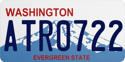 WA license plate ATR0722