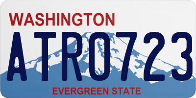 WA license plate ATR0723