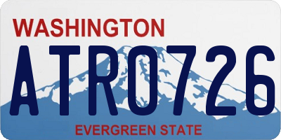 WA license plate ATR0726