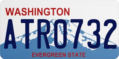 WA license plate ATR0732