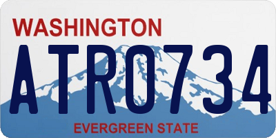 WA license plate ATR0734