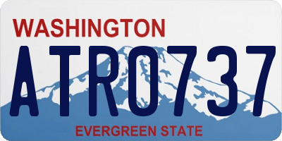WA license plate ATR0737