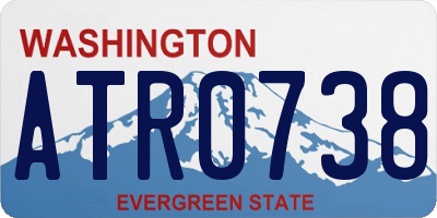 WA license plate ATR0738