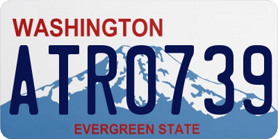 WA license plate ATR0739
