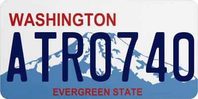 WA license plate ATR0740