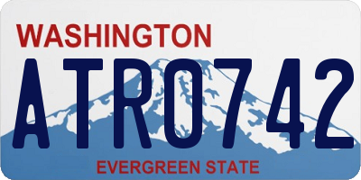 WA license plate ATR0742