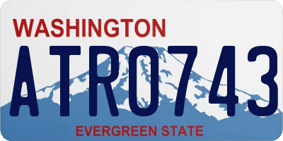 WA license plate ATR0743