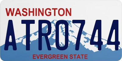 WA license plate ATR0744