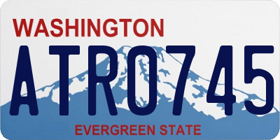 WA license plate ATR0745