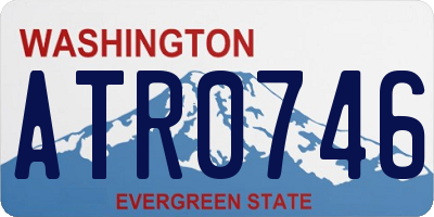 WA license plate ATR0746