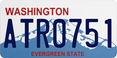 WA license plate ATR0751