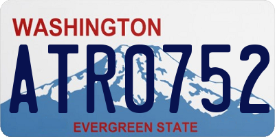 WA license plate ATR0752
