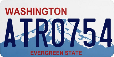 WA license plate ATR0754