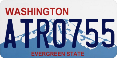 WA license plate ATR0755