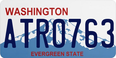 WA license plate ATR0763