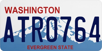 WA license plate ATR0764