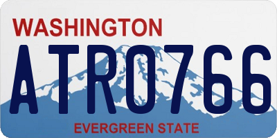 WA license plate ATR0766