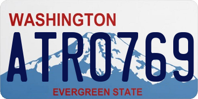 WA license plate ATR0769