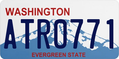 WA license plate ATR0771