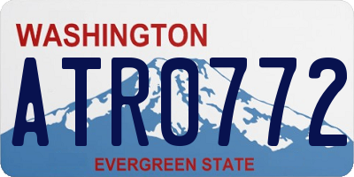 WA license plate ATR0772