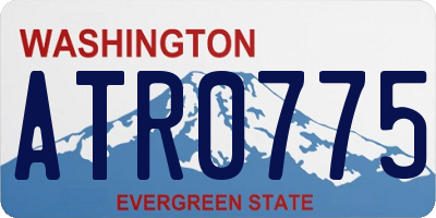 WA license plate ATR0775